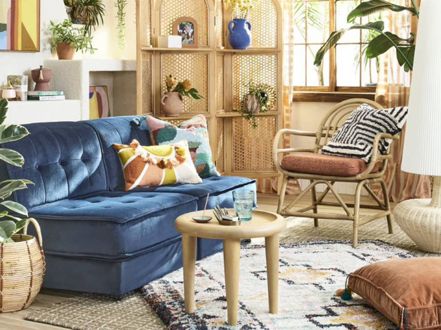 Target blue couch deals
